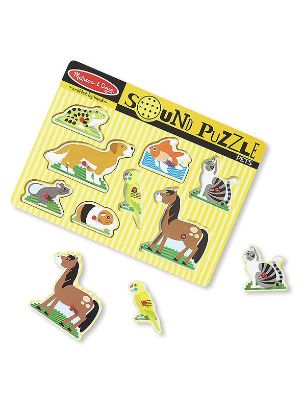 Melissa & Doug Rompecabezas Con Sonido Mascotas 2