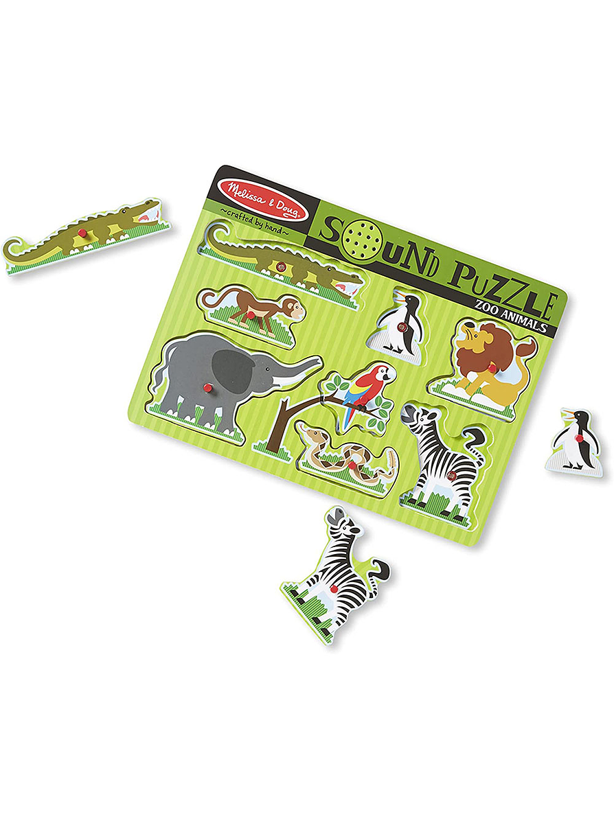 Melissa & Doug Rompecabezas Con Sonido Animales Zoo  2