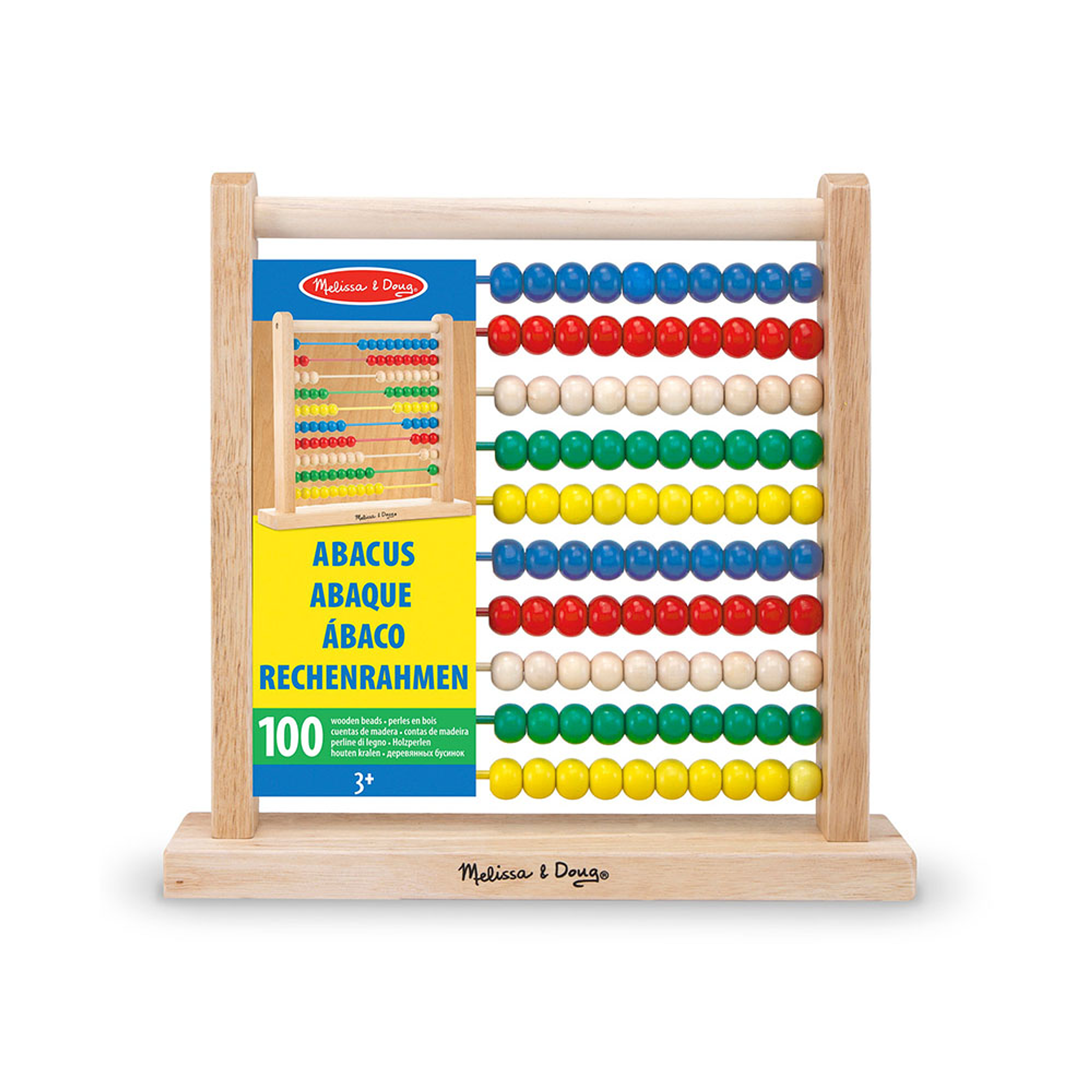 Melissa & Doug Abaco Madera 100 Cuentas 