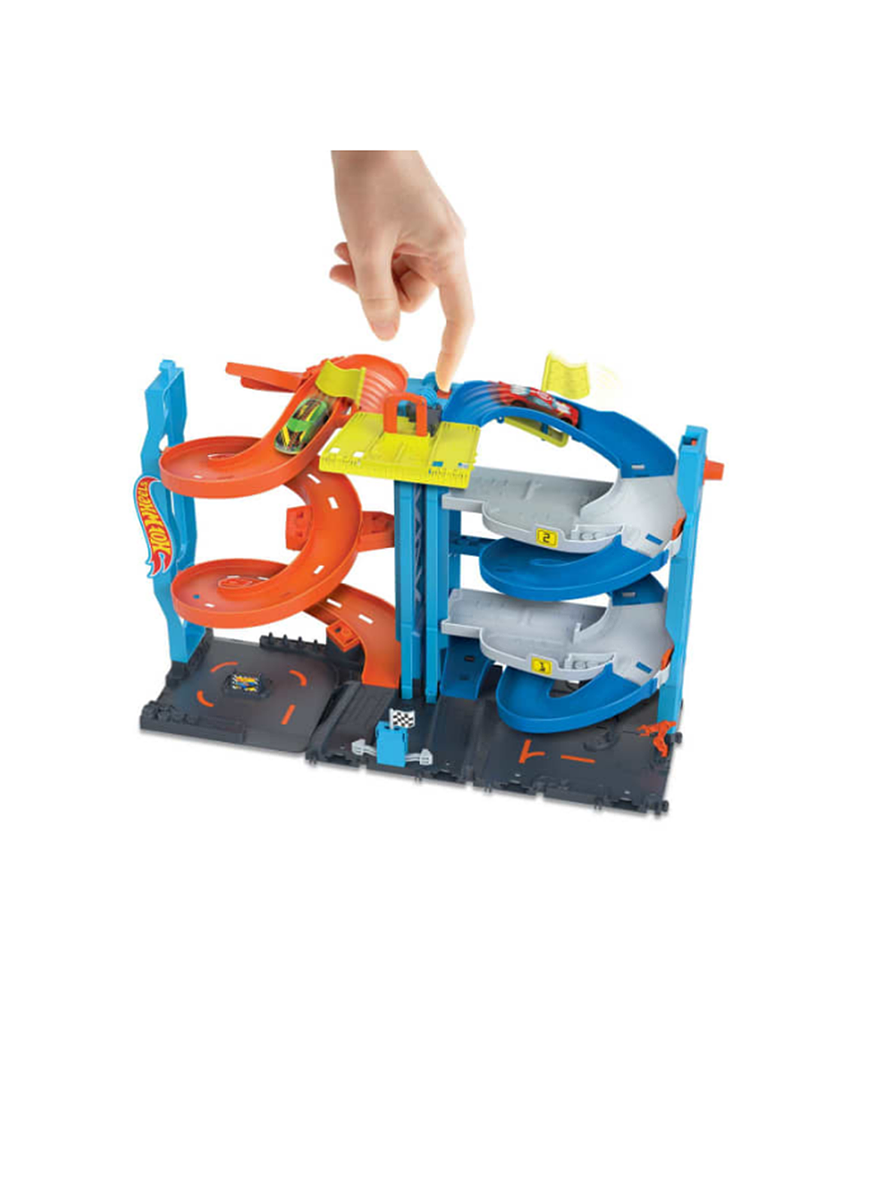 Hot Wheels Torre De Carreras Con Doble Altura Mattel 4