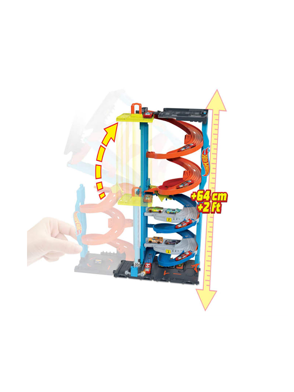Hot Wheels Torre De Carreras Con Doble Altura Mattel 3