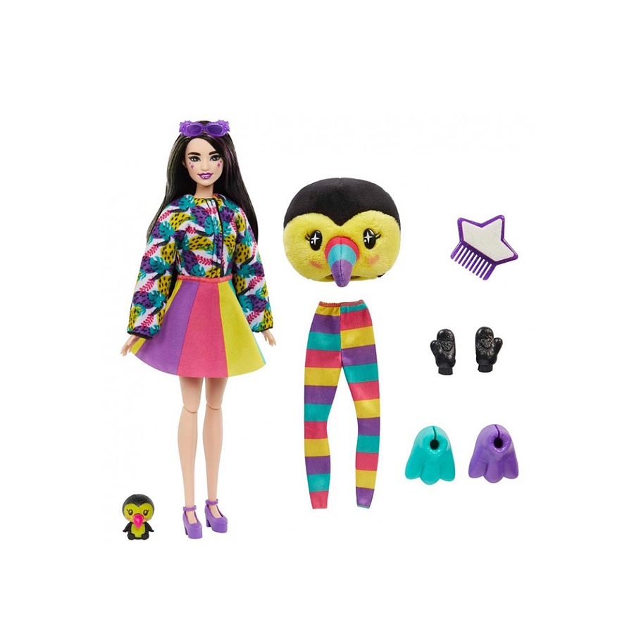 Barbie Cutie Reveal Amigos De La Selva Mattel 5