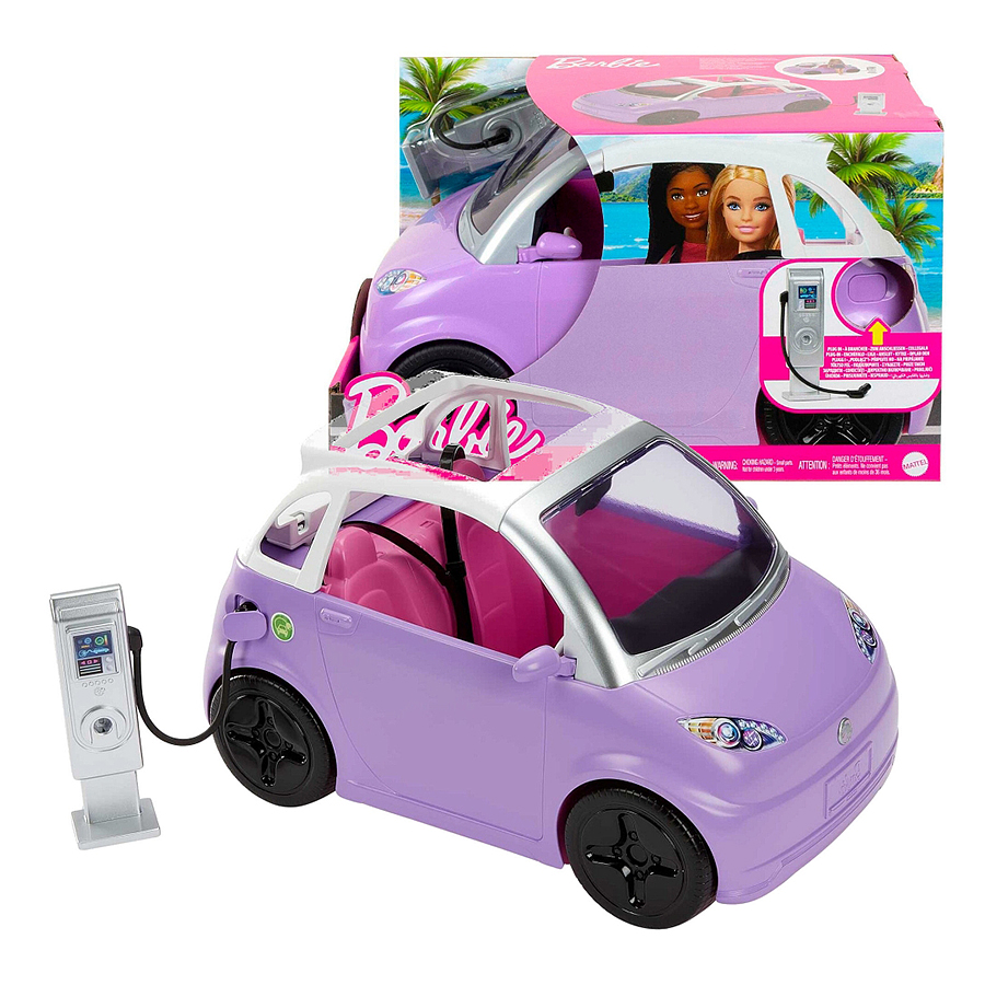 Barbie Vehículo Eléctrico Con Estación De Carga Mattel 1