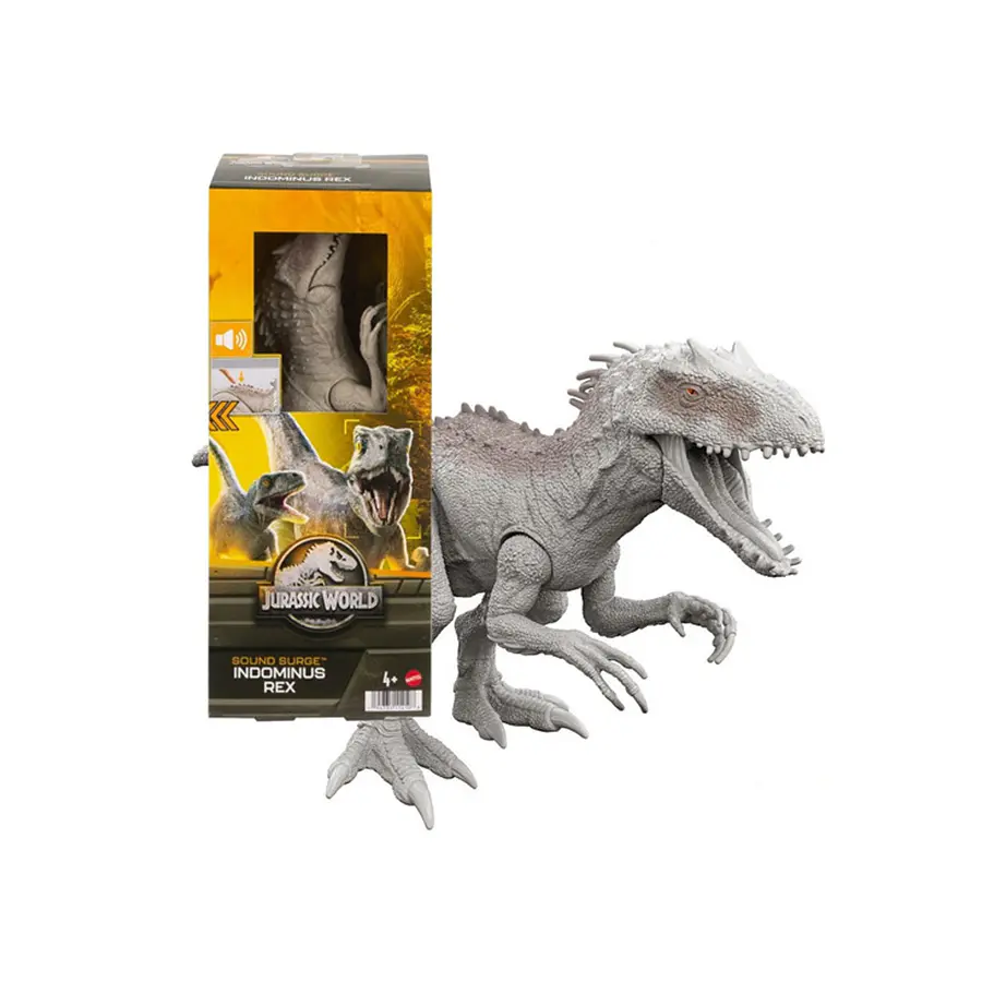 Jurassic World Sound Surge Indominus Rex - Action Figure Da 12 Pollici, Giocattolo Ufficiale Con Suoni