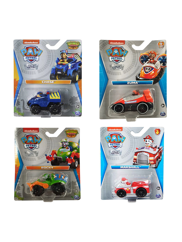 Paw Patrol Vehiculo True Metal Aqua Pups Figuras Surtidas 2