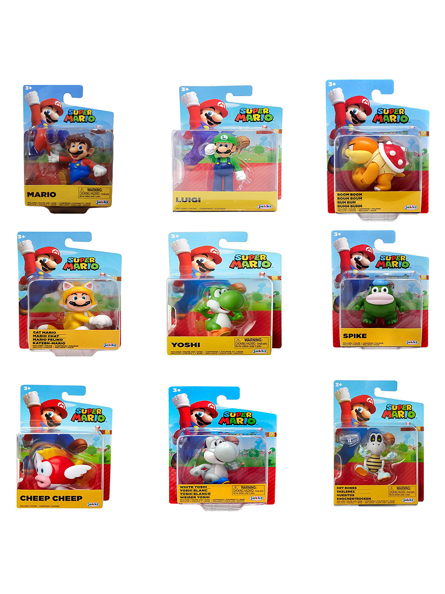 Super Mario Figuras Surtidas 2.5 Pulgadas 1