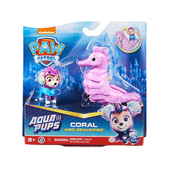 Paw Patrol Aqua Pups Cachorro Con Mascota 