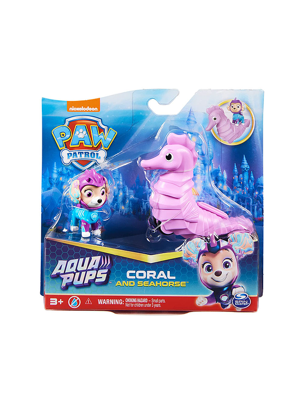 Paw Patrol Aqua Pups Cachorro Con Mascota  2