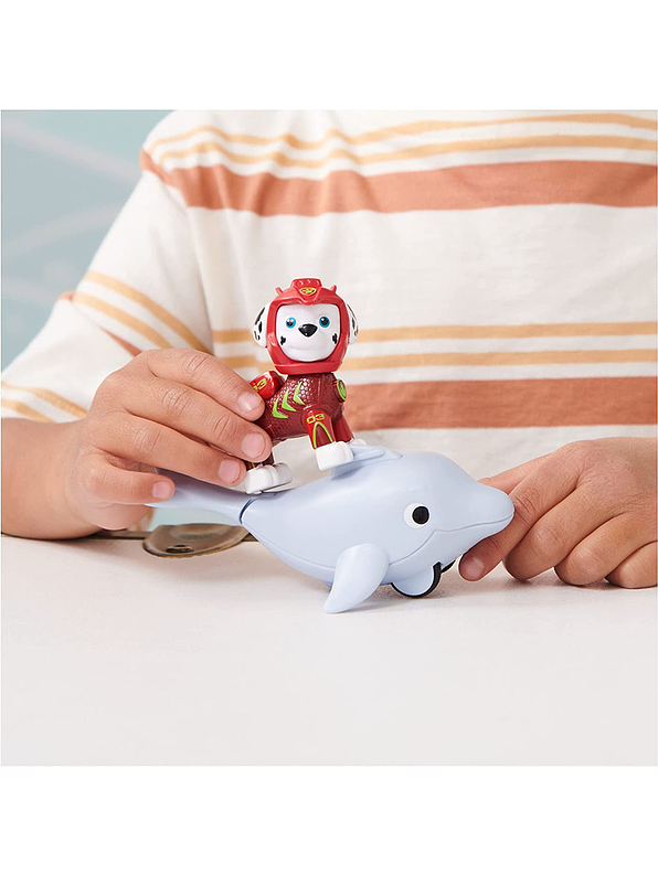 Paw Patrol Aqua Pups Cachorro Con Mascota  6