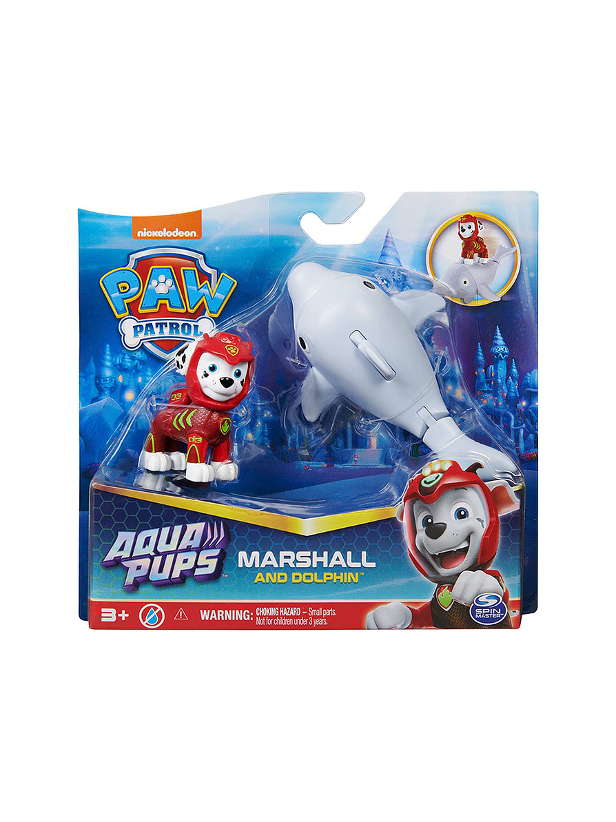 Paw Patrol Aqua Pups Cachorro Con Mascota  5