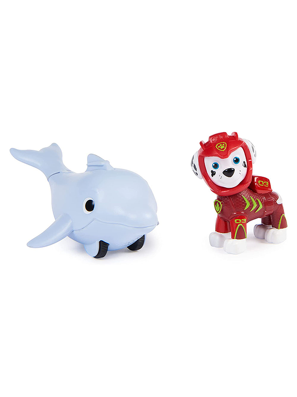 Paw Patrol Aqua Pups Cachorro Con Mascota  4