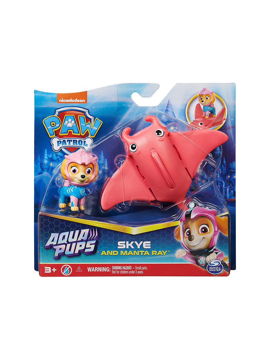 Paw Patrol Aqua Pups Cachorro Con Mascota  8