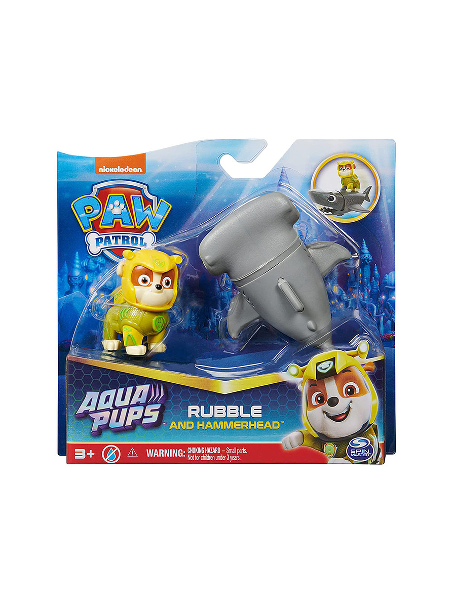 Paw Patrol Aqua Pups Cachorro Con Mascota  14