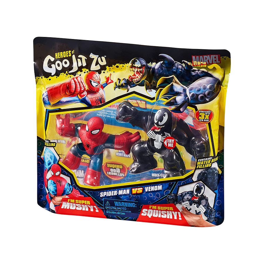 Goo Jit Zu Héroe Marvel Spiderman Vs Venom  4