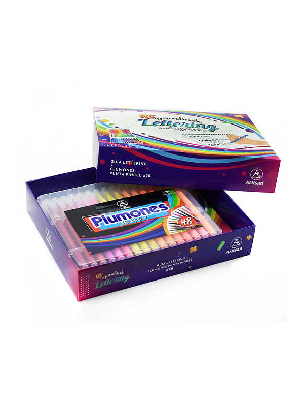 Kit Aprendiendo Lettering X 48 Plumones  2