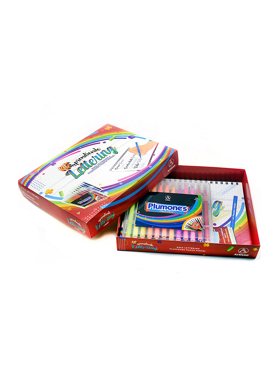 Kit Aprendiendo Lettering X 24 Plumones 2