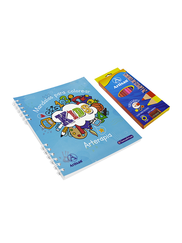 Libros Mándalas Kids Para Colorear Artisan 2