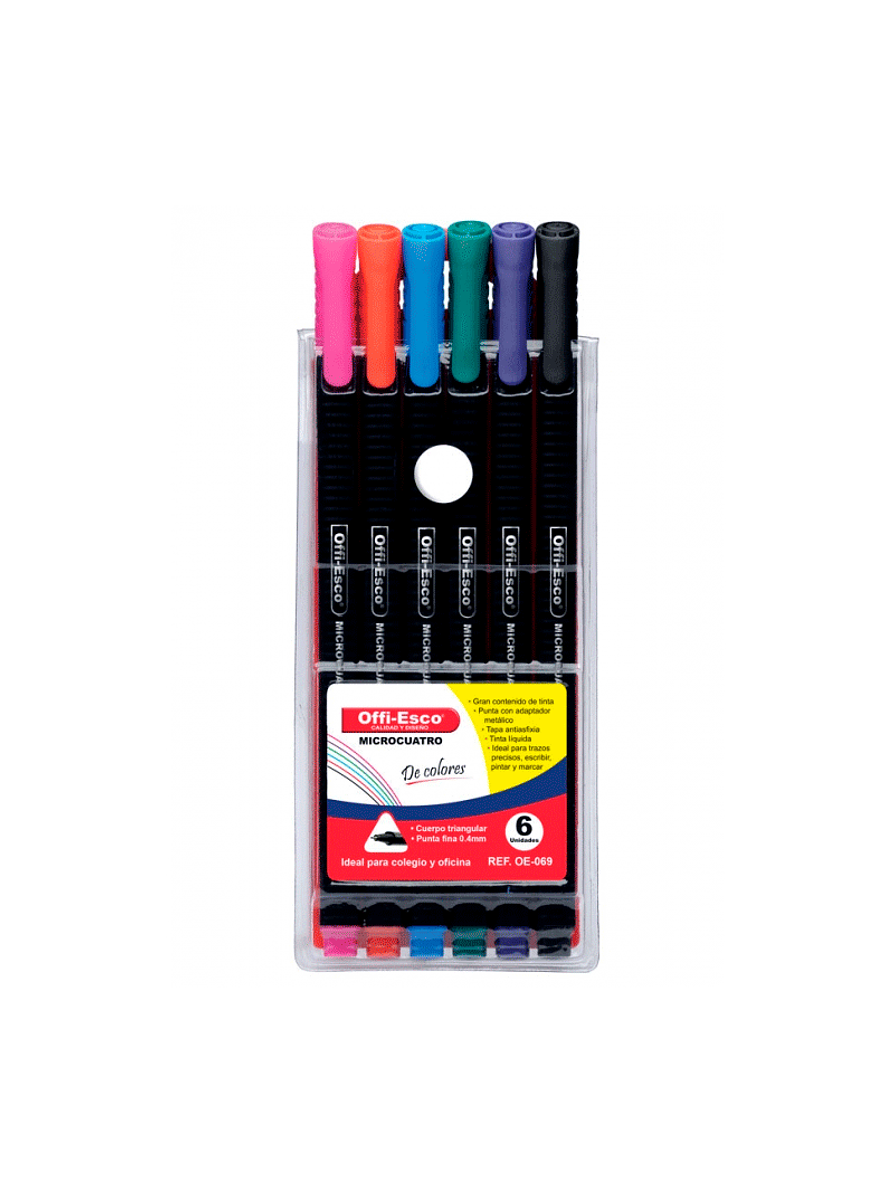 Micropuntas Microcuatro Offi-Esco X 6 Unidades 1