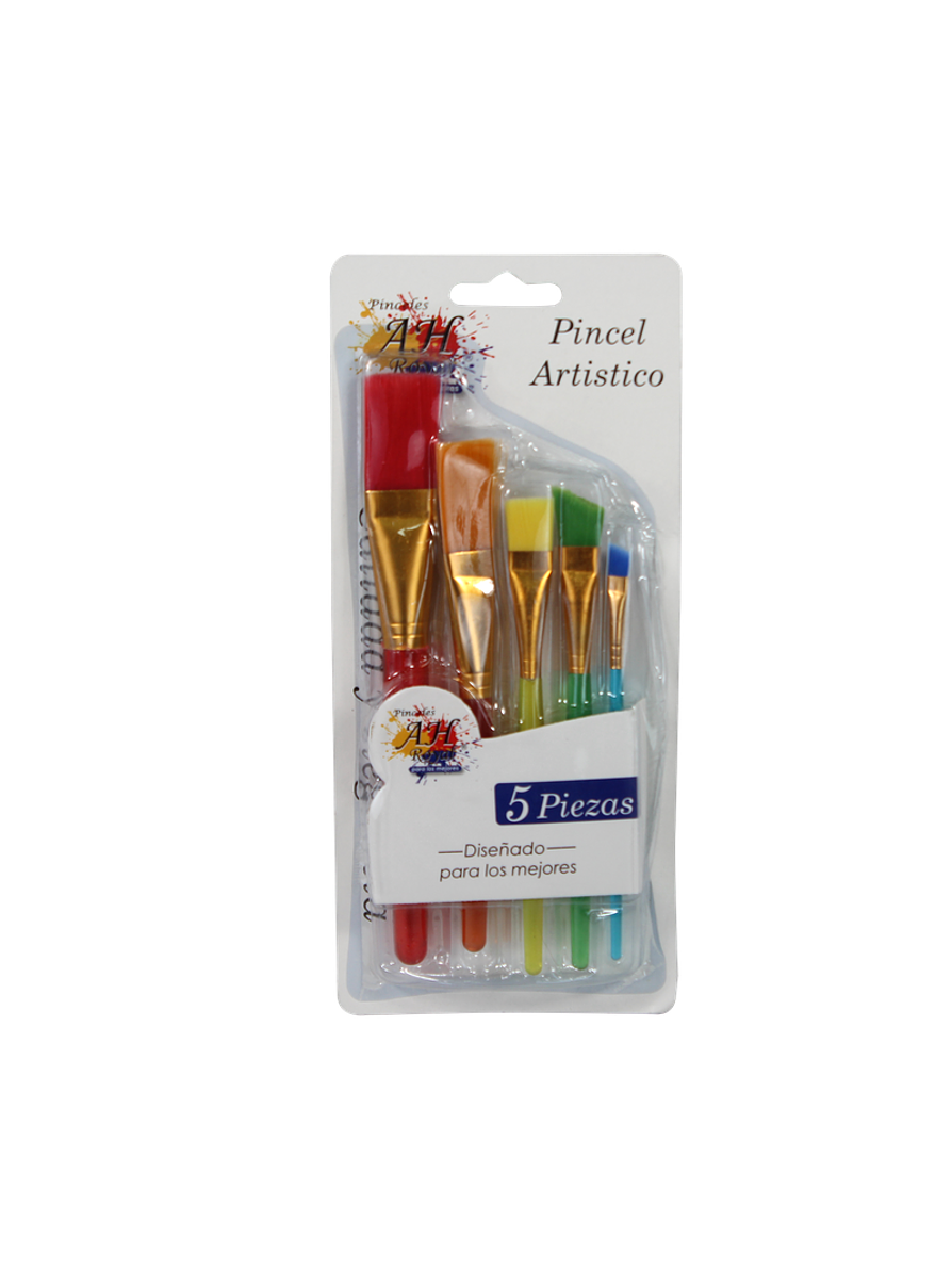 Juego De Pinceles Acrílicos Ah Royal X 5 Unidades 1