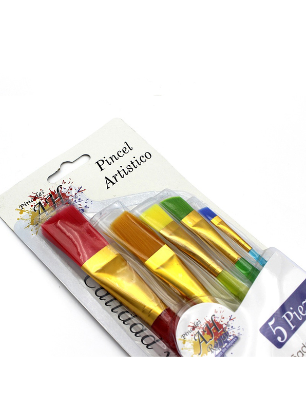 Juego De Pinceles Acrílicos Ah Royal X 5 Unidades 2