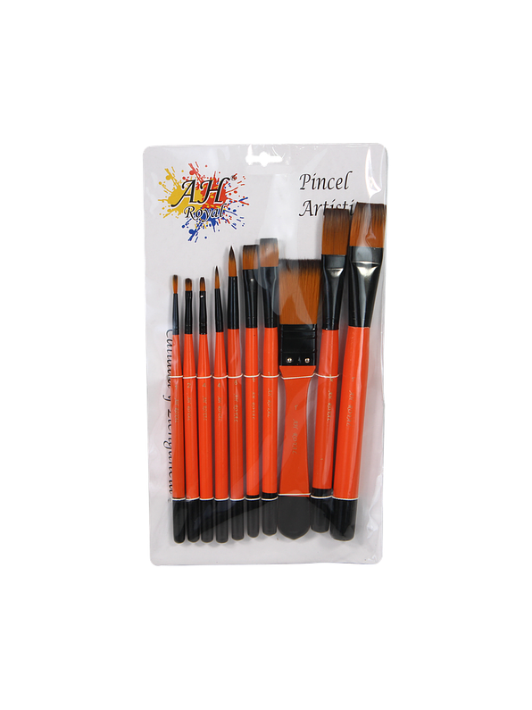 Juego De Pinceles Ah Royal X 10 Unidades 1