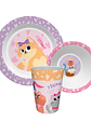 Set Vajilla Melamina X 3 Piezas Gatitos - Miniatura 2