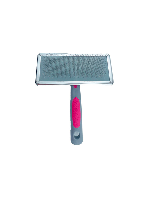 Cepillo Para Mascotas Sliker Mango Huellas/Huesos 1