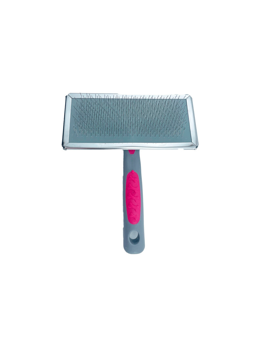 Cepillo Para Mascotas Sliker Mango Huellas/Huesos 1