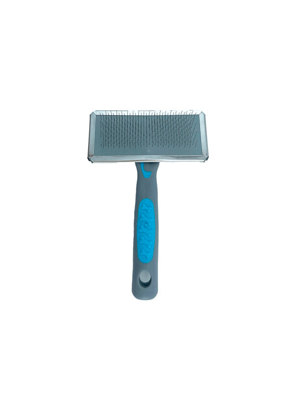 Cepillo Para Mascotas Sliker Mango Huellas/Huesos 2