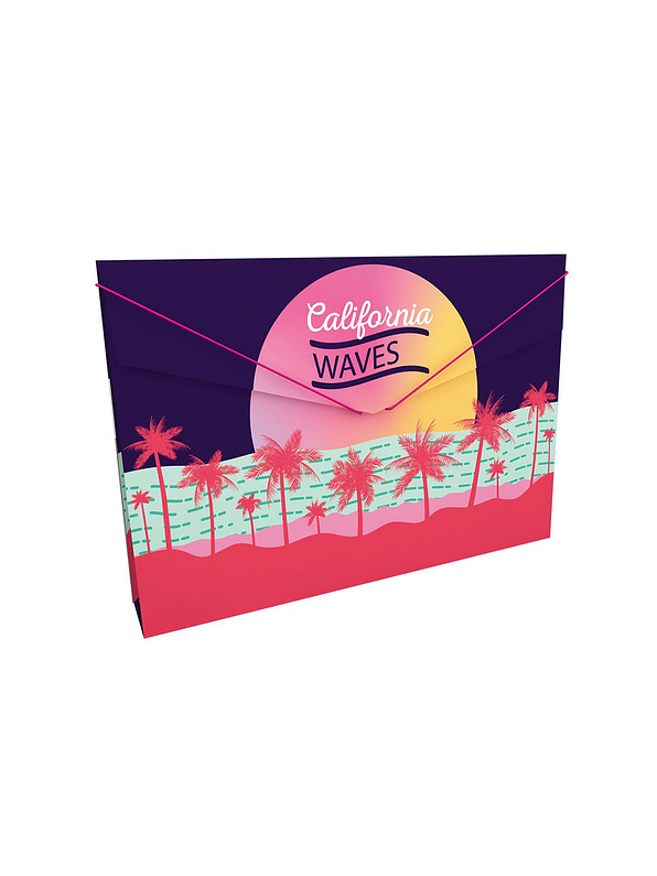 Carpeta Plástica Fuelle Flower Power 2