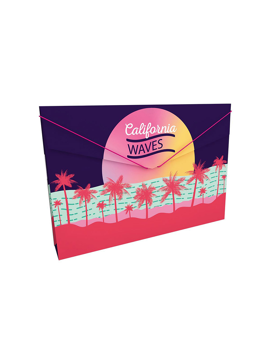 Carpeta Plástica Fuelle Flower Power 2