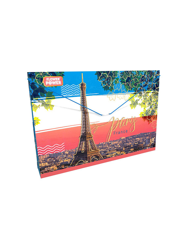 Carpeta Plástica Fuelle Flower Power 4