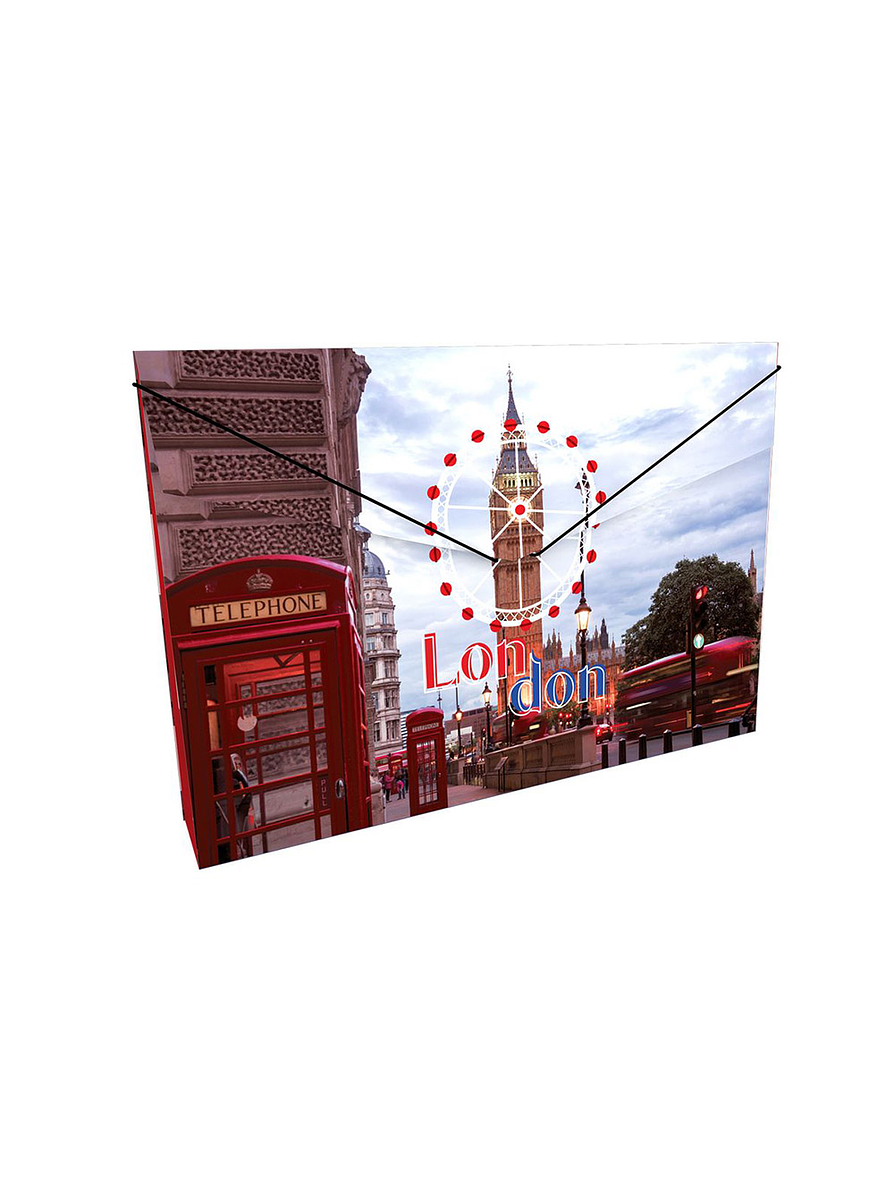 Carpeta Plástica Fuelle Flower Power 5