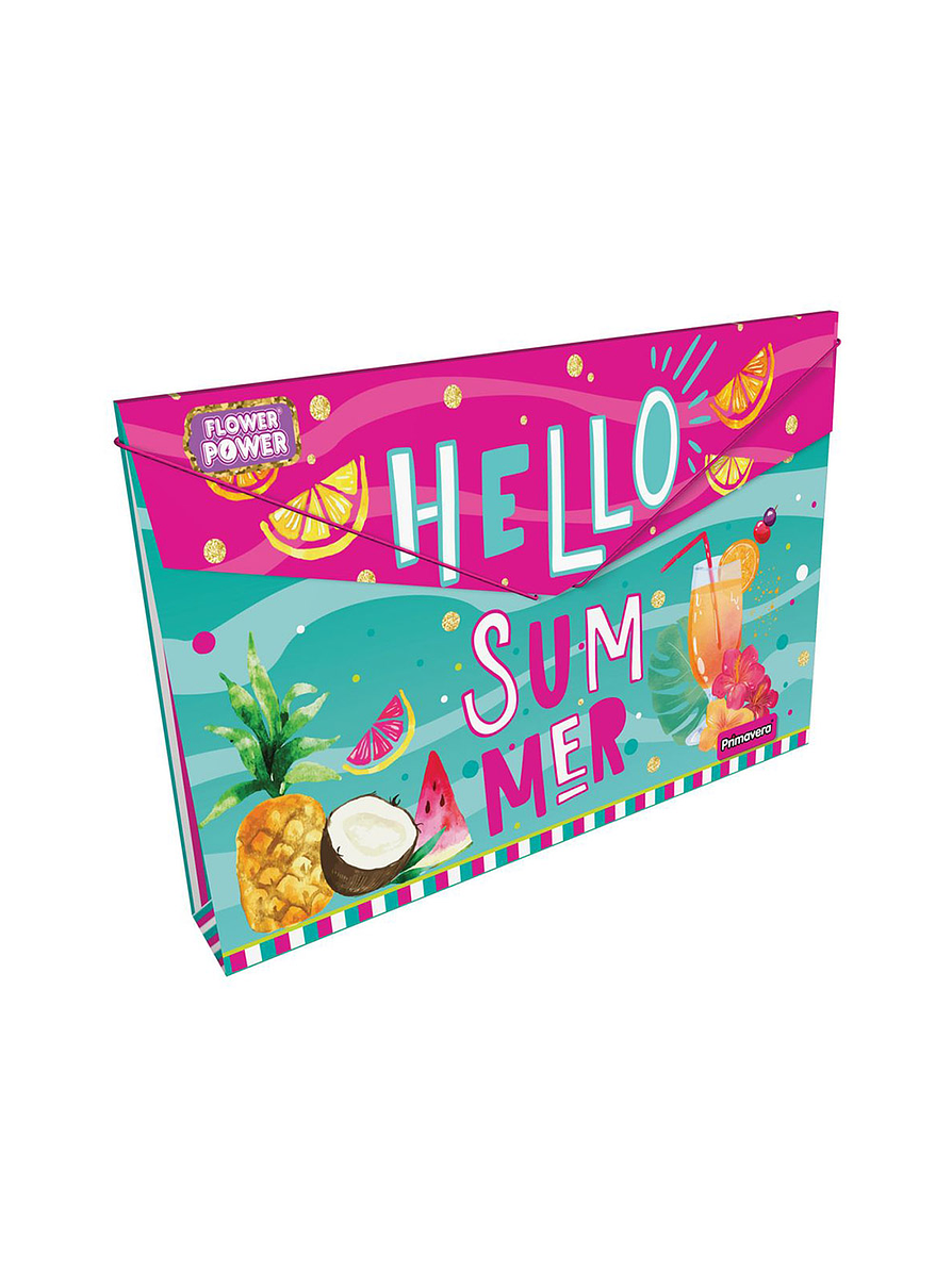 Carpeta Plástica Fuelle Flower Power 6