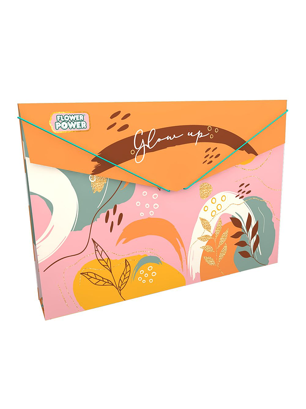 Carpeta Plástica Fuelle Flower Power 7