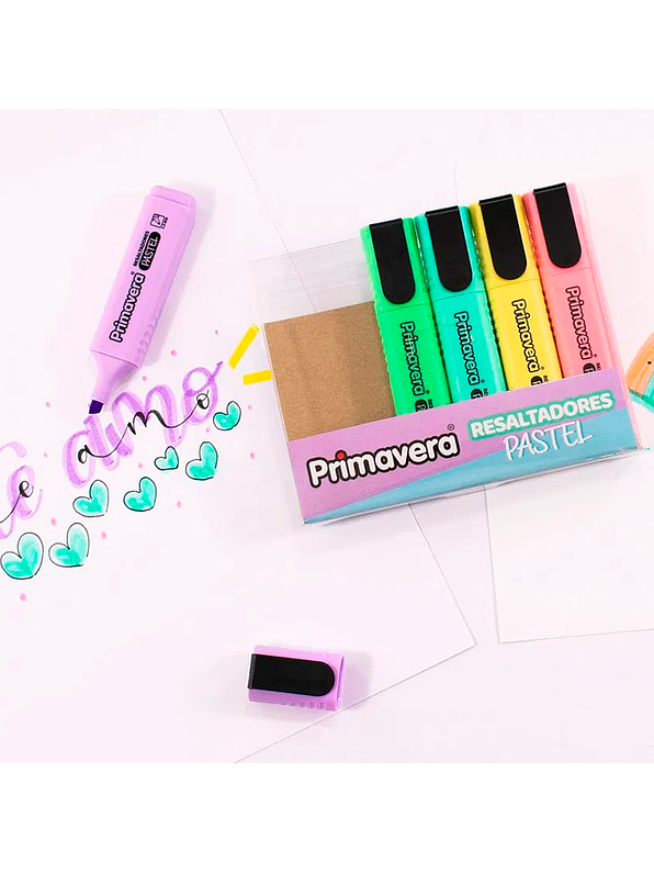 Resaltador Pastel Primavera X 6 Unidades  2