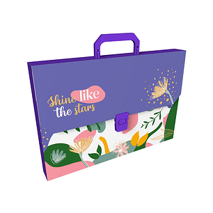 Maletín Plástico 13 Bolsillos Flower Power 