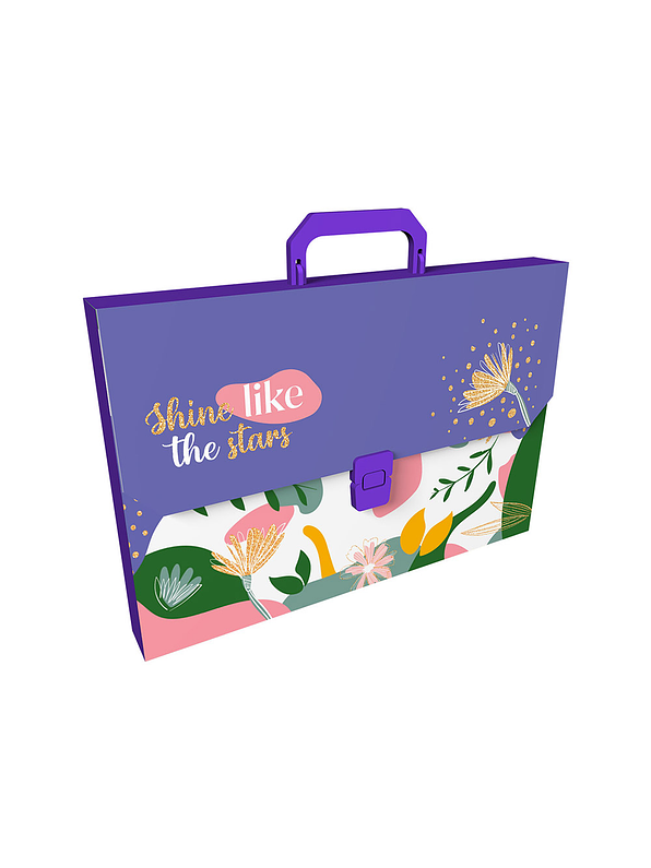 Maletín Plástico 13 Bolsillos Flower Power  1