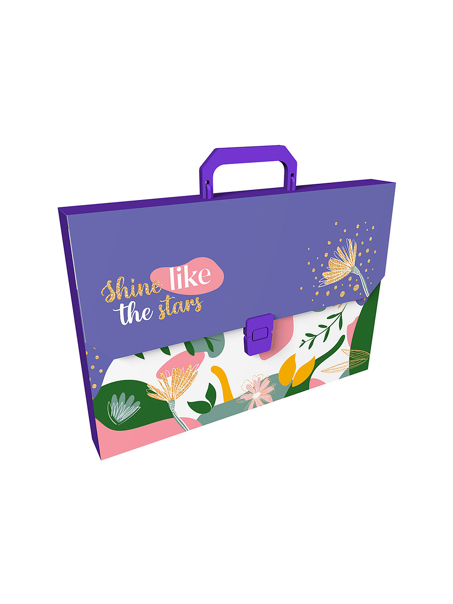 Maletín Plástico 13 Bolsillos Flower Power  1