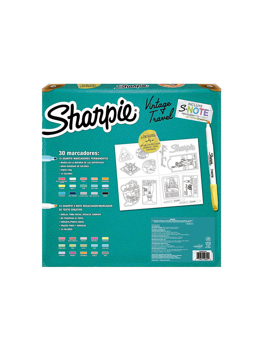 Ruleta Sharpie Vintage X 30 Unidades 4