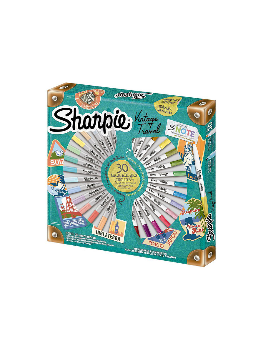 Ruleta Sharpie Vintage X 30 Unidades 3