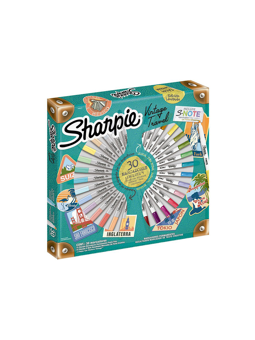 Ruleta Sharpie Vintage X 30 Unidades 2