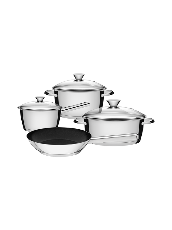 Batería De Cocina Tramontina Allegra X 4 Piezas  1