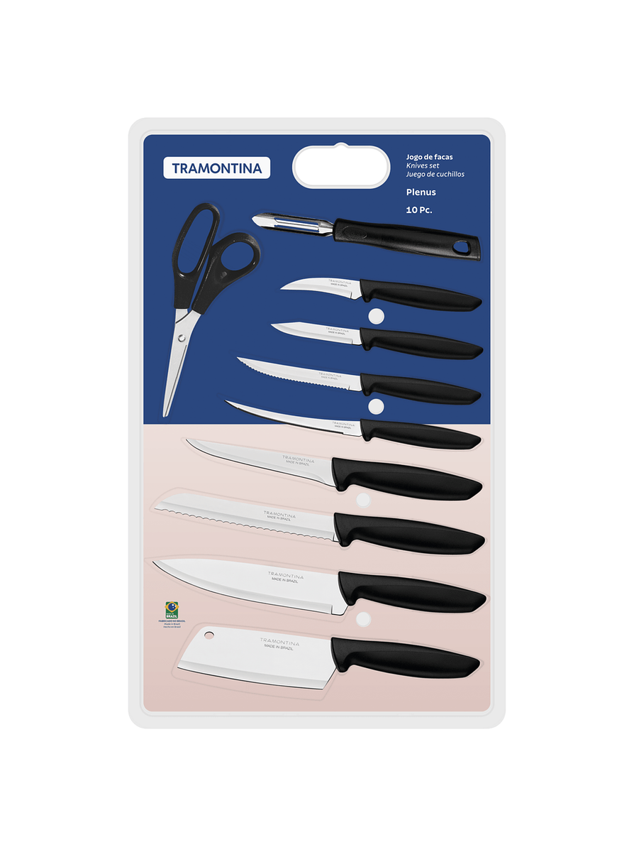 Juego De Cuchillos Tramontina Plenus X 10 Piezas  4