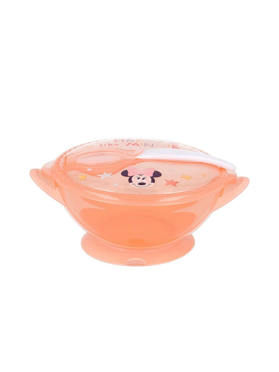 Set De Bowl Con Tapa Y Cuchara Minnie  3