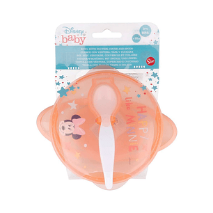 Set De Bowl Con Tapa Y Cuchara Minnie 