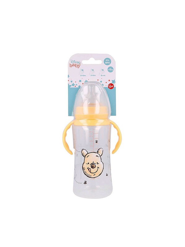Biberón Cuello Ancho Winnie Pooh 360 Ml Con Asas  2