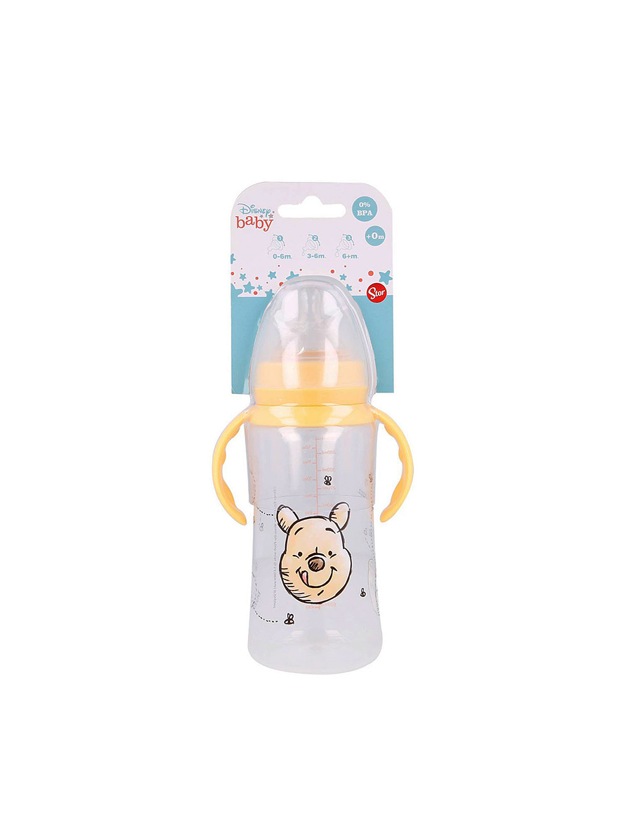 Biberón Cuello Ancho Winnie Pooh 360 Ml Con Asas  2