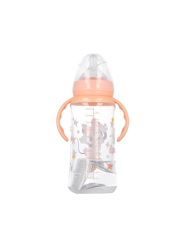 Biberón Cuello Ancho Minnie Mouse 360 Ml Con Asas 4