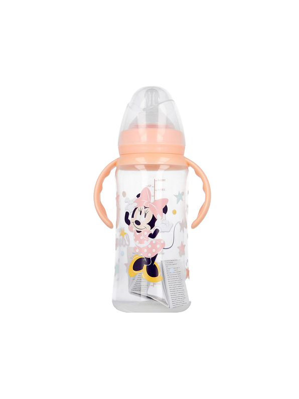 Biberón Cuello Ancho Minnie Mouse 360 Ml Con Asas 1